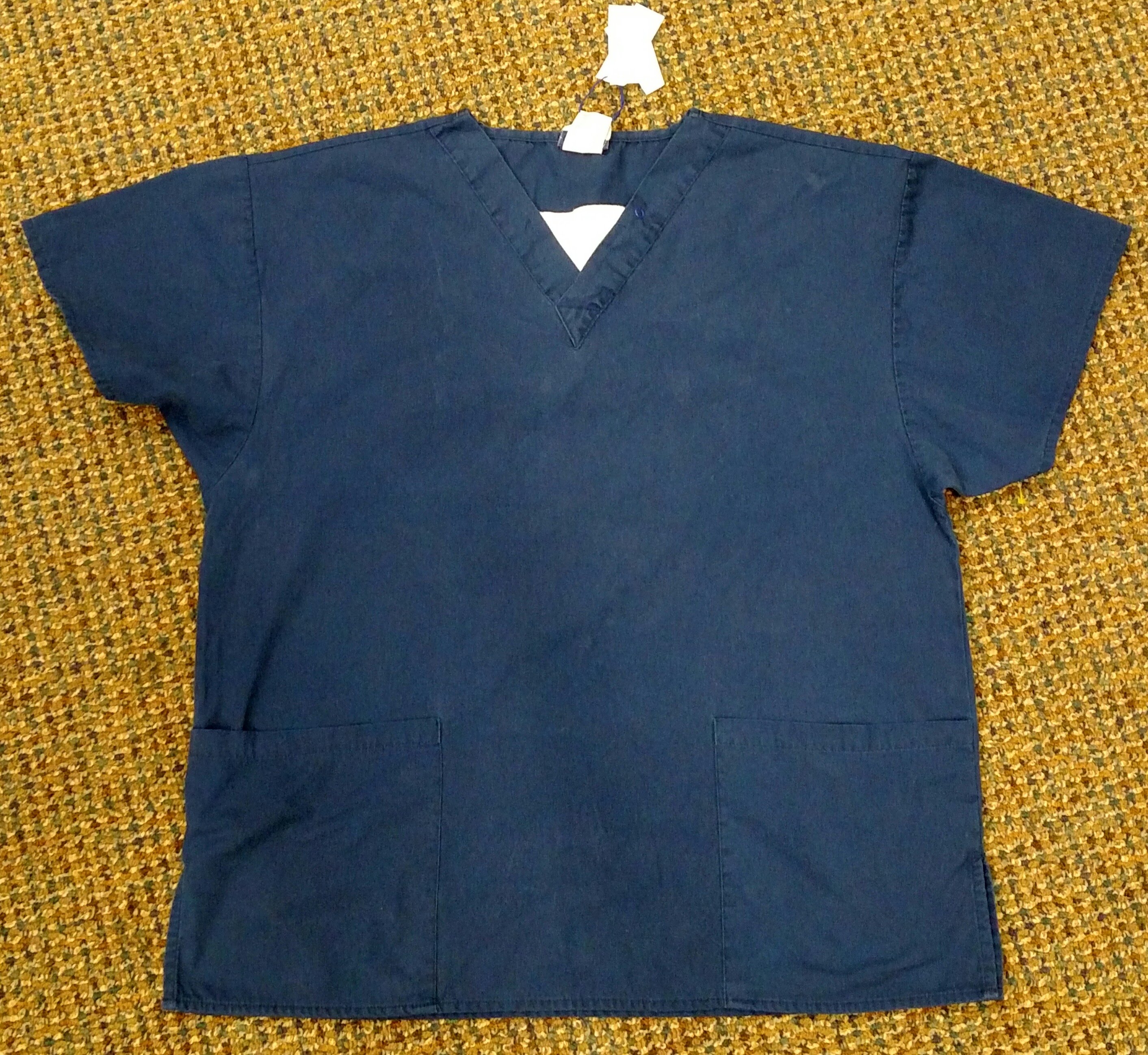 Navy Blue Scrub Top